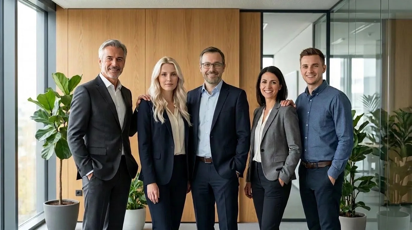 Das Team der KBG Pro im Stuttgarter Büro – unter anderem mit HR Manager Ludwig Wolf